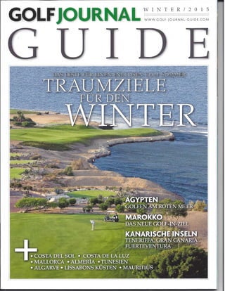 Golf journal guide november 2015 - PRM PAR DIN