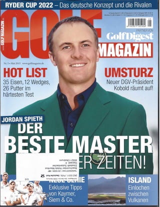 Golf magazine mai