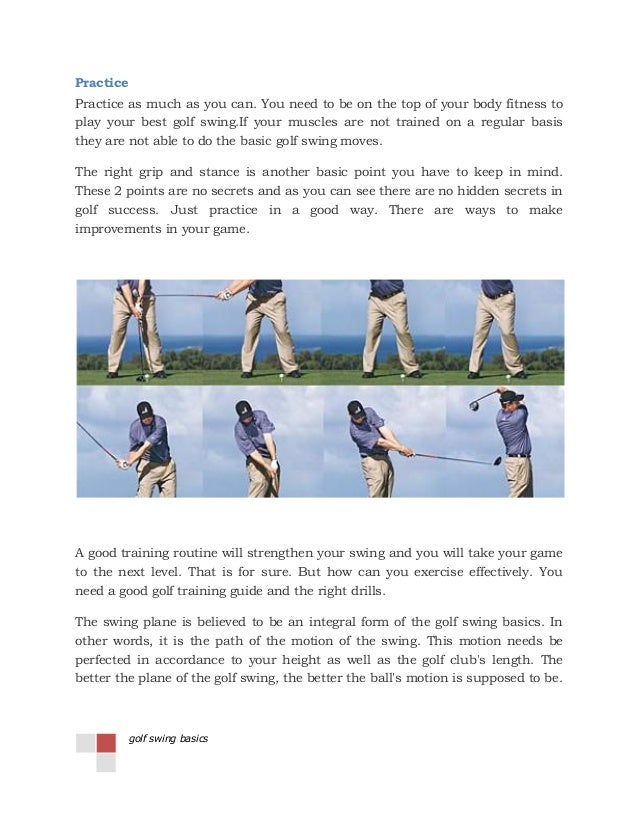Golf swing basics