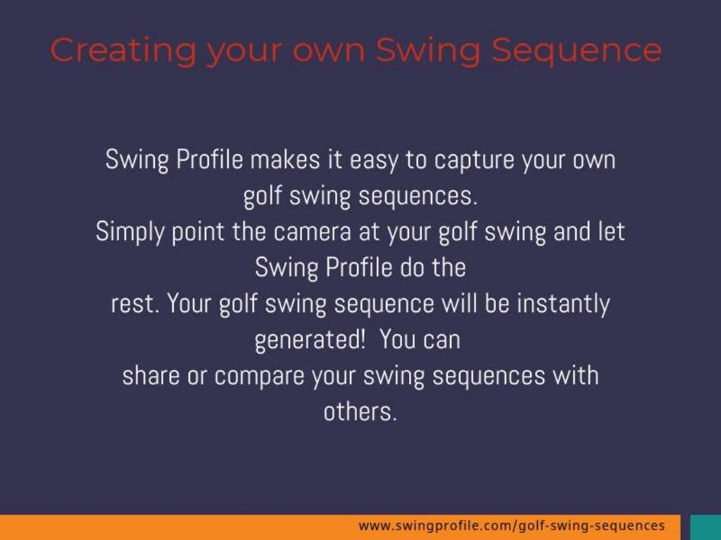 Best Golf Swing Sequence by Swing Profile Pvt Ltd.