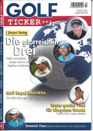Golf Ticker Germany March 2014 Royal Palm Marrakesh
