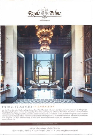 Golf Ticker Germany March 2014 Royal Palm Marrakesh