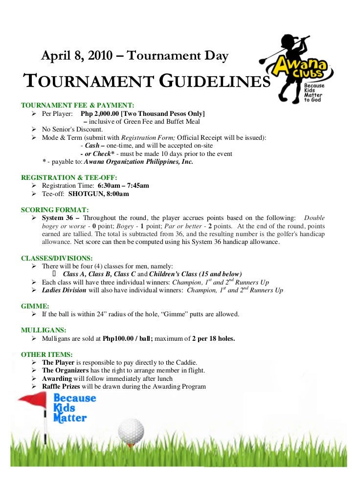 Golf Tournament Sponsorship Agreement Template