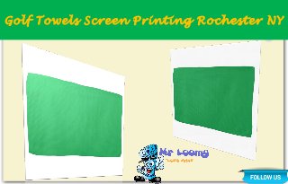 Golf Towels Screen Printing Rochester NY
 