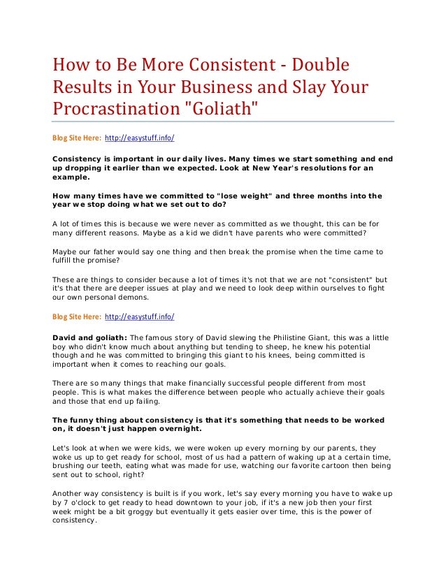 How To Be More Consistent Double Results In Your Business And Slay