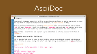 AsciiDoc
 