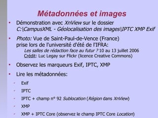 Géolocalisation des images numériques