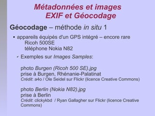 Géolocalisation des images numériques