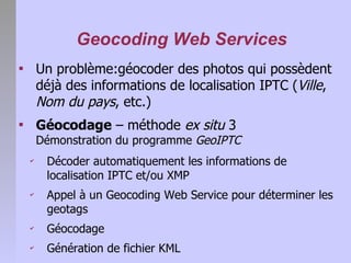 Géolocalisation des images numériques