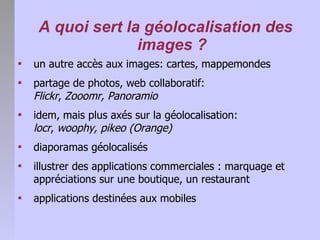 Géolocalisation des images numériques