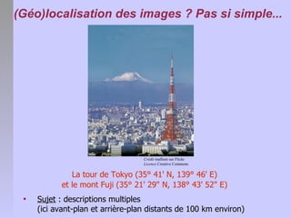 Géolocalisation des images numériques