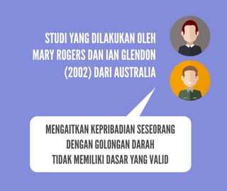 Golongan Darah Mempengaruhi Kepribadian?