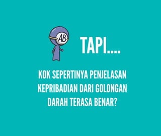 Golongan Darah Mempengaruhi Kepribadian?