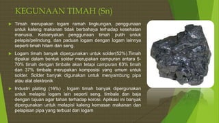 Timbal Timah GOLONGAN III & IV A | PPTX