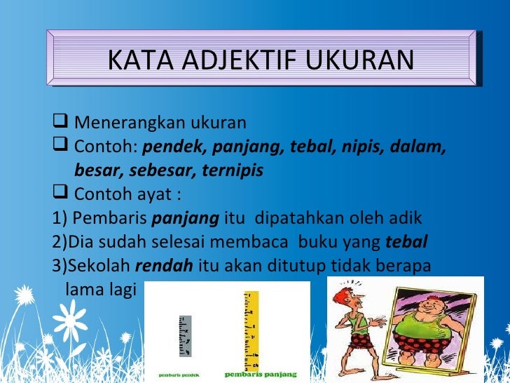 Golongan kata adjektif Golongan kata adjektif