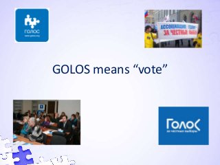 GOLOS means “vote”
 