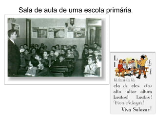 Sala de aula de uma escola primária .

 