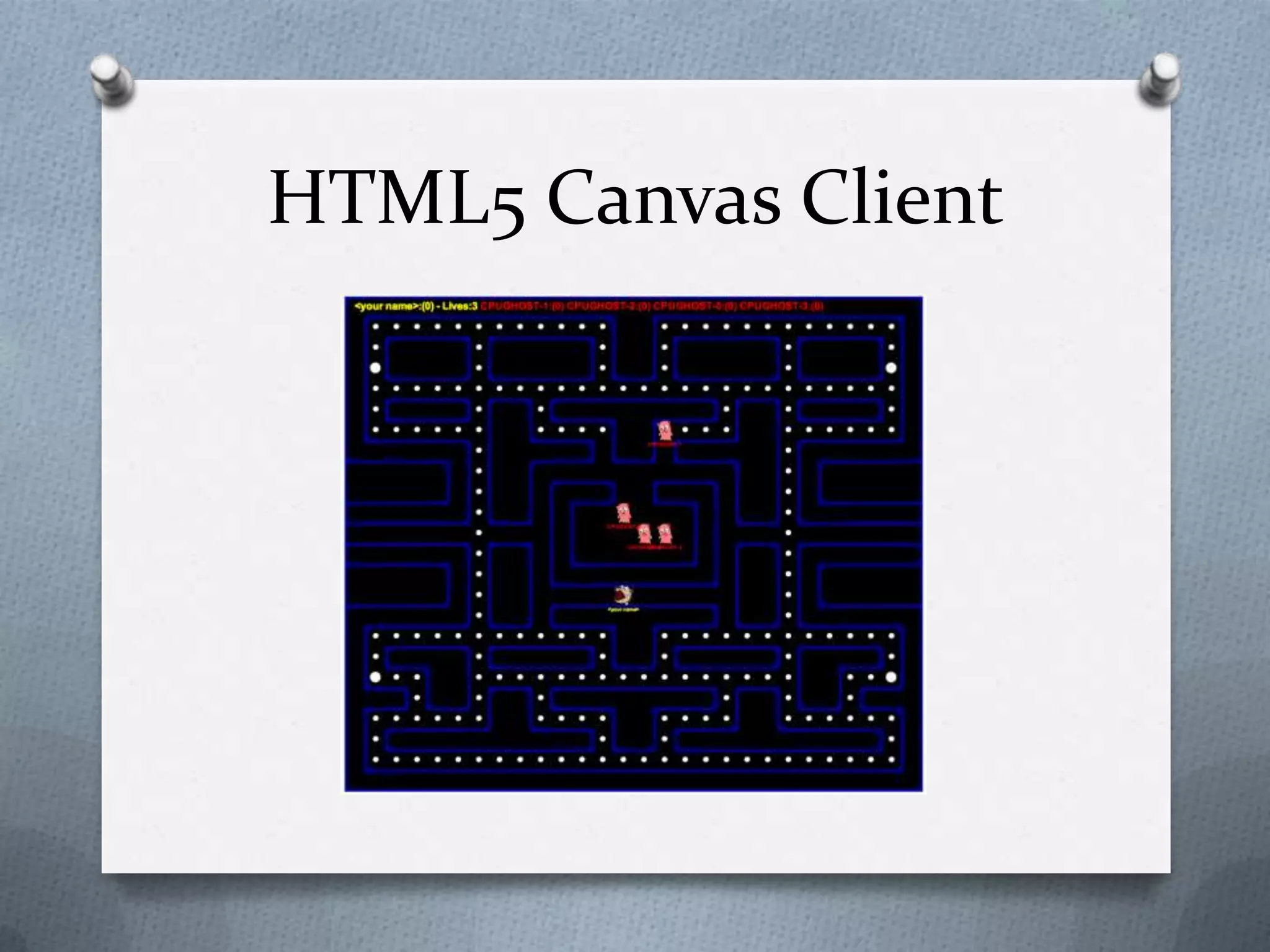 HTML5 Canvas Client
 