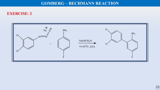 EXERCISE: 2
GOMBERG – BECHMANN REACTION
 