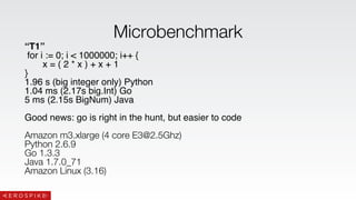 Golang Performance : microbenchmarks, profilers, and a war story | PDF