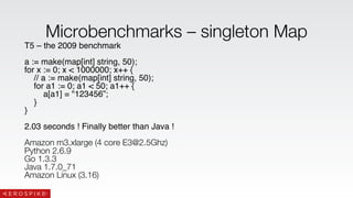 Golang Performance : microbenchmarks, profilers, and a war story | PDF