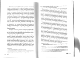 ..
Contudo, essa territorialidade não se exprime consensual-
mente. O Norte da Província do Quebec é ocupado majoritaria-
mente ~elos "autóctones"345, e estes, várias vezes, afirmaram
q_u~ far:.a~ uma secessão caso a resposta ao referendo fosse po-
Slt~v~: N~s amamos o Canadá. É um bom país; não queremos
de1xa-lo. Estas foram as palavras do líder inuit Zebedee
Nu~g~k, que possui um mapa do Quebec no qual a fronteira
esta Situada no paralelo 55. Imediatamente depois dessa decla-
ração, ele foi contestado por L. Bouchard, presidente do Bloco
Quebequense, que afirmou que o Quebec era um Estado unitá-
r~o.e que "nenhuma polegada quadrada será arrancada do terri-
tono do Quebec". Que direito, entretanto, há em negar a esse
outro povo sua autodeterminação,justamente quando são esses
os argumentos que ensejam a consulta referendária do
Quebec? Questão insolúvel, que desafia todos os soberanistas
que defendem seus direitos baseados no direito à diferença e na
autodeterminação.
Esse é um dos núcleos fortes do conflito que opõe fracófo-
nos a autóctones, um conflito que possui raízes históricas vivi-
do hoje d~forma aberta e que tende a definir imagens e discur-
sos negat1vos entre esses dois grupos.346
.Di~nte dessa situação surgem diferentes respostas. A pri-
~eira e o chamado "particionismo", ou seja, sugere-se que as
areas onde o voto soberanista não é majoritário devem se des-
~embrar do Qu~bec e permanecer na Federação. Esta suges-
tao, no entant?, e obrigada a se confrontar com o fato de que,
II_Jes~o n~ tec1do urbano da cidade de Montreal, há diferenças
Slgm~catlvas, e a pergunta seguinte é responder até onde se
P?dena desmembrar esse território, até os quarteirões de uma
Cidade? Por outro lado, o território da Província do Quebec po-
345 Nome atribuído às populações de origem pré-colombiana.
346 s b d" ' . d" o re a •_nanuca as lutas territoriais no Norte do Quebec, consultar Dufour, Jules
Les revend1cauons territoriales des peuples autochtones au Québec" c 1 · . d ·
Géo , 1 · d Q 'b • a uers e
srap ue u ue ec, vol. 37,n° 101, setembro de 1993, pp. 263-90.
?70 ~
dcria ser dividido ao sabor das percentagens de um referendo
sem prejuízo de sua própria identidade?
Outra sugestão é a de postergar para um novo referendo a
decisão da soberania quando as outras "etnias" (portugueses,
chineses, haitianos, italianos etc.) residentes no Quebec pude-
rem estar convencidas de que seriam respeitadas em suas difc-
rcnças.347 A dificuldade maior dessa tarefa é a armadilha dos
próprios argumentos da sociedade distinta, baseada em valores
c atitudes completamente inspirados na comunidade de origem
francesa. Os repetidos "deslizes" dos discursos dos líderes do
movimento independentista, desde Lévesque e Johnson até
Parizeau e Bouchard, são nesse sentido emblemáticos.3
4
8
Finalmente, a solução da confederação, onde cada pro-
víncia seria mais ou menos autônoma, parece ser sedutora. Em
grande parte, no entanto, o projeto de soberania votado no refe-
rendo de 1995 daria ao Quebec uma soberania bastante ambí-
gua, pois se guardaria uma moeda comum, o direito de manter
o passaporte canadense e a cidadania, junto com os novos
documentos expedidos pelo Quebec. Previa ainda a livre circu-
lação de bens, de mercadorias e de trabalhadores e um new
partnership, um arranjo complexo com igual número de minis-
tros dos dois novos países, com direito de veto para ambos,
uma nova Assembléia e um novo tribunal econômico comum.
Este projeto, bastante próximo do modelo de uma confedera-
ção, formada de duas principais parcelas (retomando a idéia
dos dois povos fundadores do Canadá), foi rejeitado, talvez em
parte porque, para haver uma confederação, seja necessário
contar com a solidariedade dos outros; nesse caso, justamente
daqueles dos quais se está querendo a separação.
A pergunta que resta é a seguinte: como legitimar a sepa-
347 Essas populações de outras origens são denominadas comumente como "alofôni·
cas", o que dá uma idéia da polarização exercida pelo uso dos idiomas na vida políti-
ca canadense.
348 De fato, repetidas vezes, esses líderes deixaram escapar a idéia de que a soberania
do Quebec é um projeto exclusivo da comunidade francesa. O último destes deslizes
foi a atribuição da derrota no último referendo ao "voto alofônico".
.al.&â ?. /I
l 
 