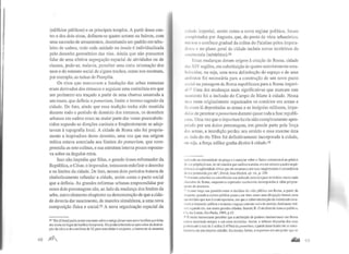 (edifícios públicos) e os principais templos. A partir desse cen-
tro e dos dois eixos, definem-se quatro setores ou bairros, com
uma sucessão de arruamentos, desenhando um padrão em tabu-
leiro de xadrez, onde cada unidade ou insula é individualizada
pelo desenho geométrico das vias. Ainda que não possamos
falar de uma efetiva segregação espacial de atividades ou de
classes, pode-se, todavia, perceber uma certa orientação dos
usos e do estatuto social de alguns trechos, como nos mostram,
por exemplo, as ruínas de Pompéia.
Os ritos que marcavam a fundação das urbes romanas
eram derivados dos etruscos e seguiam uma cerimônia em que
um perímetro era traçado a partir de uma charrua amarrada a
um touro, que definia o pomerium, limite e terreno sagrado da
cidade. De fato, ainda que essa tradição tenha sido mantida
durante todo o período de domínio dos romanos, os desenhos
urbanos em xadrez eram na maior parte das vezes preestabele-
cidos segundo as direções cardeais e freqüentemente se adap-
tavam à topografia local. A cidade de Roma não foi propria-
mente a inspiradora desse desenho, uma vez que sua origem
mítica estava associada aos Limites do pomerium, que com-
preendia as sete colinas, e sua estrutura interna pouco repousa-
va sobre os ângulos retos.
Isso não impediu que Silas, o grande tirano reformador da
República, e César, o imperador, tentassem redefinir o desenho
e os limites da cidade. De fato, nesses dois períodos tratava de
simbolicamente refundar a cidade, assim como o pacto social
que a definia. As grandes reformas urbanas empreendidas por
esses dois personagens são, ao lado da mudança dos limites da
urbe, outro elemento eloqüente na demonstração de que a cida-
de deveria dar nascimento, de maneira simultânea, a uma nova
composição física e social.SS A nova organização espacial da
ss "Ele [César) podia assim construirsobre o antigoforum uma nova basflica que tinha
seu nome no lugar da basílicaSempronia. Ele podia sobretudo seaproveitar da desrrui-
ção da cúria e do comitium de 52 para remodelar o conjunto, o inscrever de maneira
48 ~
1 td.tdc imperial, assim como o novo regime político, foram
1 n111plctados por Augusto, que, do ponto de vista urbanístico,
li•iriou o confisco gradual da colina do Palatino pelos impera-
dtucs c no plano geral da cidade incluiu novos territórios da
, ontinentia (subúrbios).56
Estas mudanças deram origem à criação de Roma, cidade
d.ts XlV regiões, em substituição às quatro anteriormente esta-
lil-IL-cidas, ou seja, uma nova delimitação do espaço e de seus
11t1Íbutos foi necessária para a construção de um novo pacto
~,~,~·ial na passagem da Roma republicana para a Roma imperi-
itl. ~' Uma das mudanças mais significativas que marcam este
111omcnto foi a inclusão do Campo de Marte à cidade. Nessa
lll l'a eram originalmente organizados os comícios em armas e
l1ravam lá depositadas as armas e as insígnias militares, impe-
d1das de penetrar o pomerium durante quase toda a fase republi-
1 .111a. Uma vez que o imperium havia sido completamente apro-
Jll iado por um único personagem, em grande parte pela força
d•ts armas, a interdição perdeu seu sentido e essa enorme área
uu lado do rio Tibre foi definitivamente incorporada à cidade,
ou seja, a força militar ganha direito à cidade.ss
111dcnada na extremidade da praça e o associar sobre o flanco setentrional ao pórtico
1k CU própriojorum, de tal maneira que unificava assim, em um mesmo quadro arqui-
h !l)nico, a legitimidade cívica que ele encarnava porsuas magistraturas à ascendência
d1vina pretendida por ele", David, Jean-Michel, op. cit., p. 239.
"' OIC1mo suburbia ou suburbinitas era utilizado para designar territórios muito mais
ul.llados de Roma, enquanto a expressão continemia correspondia à idéia propria-
llll"lllc de arredores.
'' Scnnet traça um paralelo entre o declínio da vida pública em Roma, a partir de
1llt'IISto, quando a cultura pública passa a ser vista como uma obrigaçãoformal, com
11111 Jcclínio que nos é conremporâneo, em que a sobrevalorização da intimidade esva-
' ""ia a dimensão pública e tomaria o espaço comum vazio de sentido, fenômeno visí-
1'<' 1, ~cgundo ele, nas amais grandes cidades. Sennet, R. Odeclínio do homem piÍblico,
<·,,,das Letras, São Paulo, 1989, p. l5.
'~ É muito interessante perceber que a atribuição de poderes institucionais em Roma
n t<IVa associada sempre a um certo território. Assim, o tribuno dispunha dos seus
p11tl~rcs até o raio de I milha (1.479m) do pomeriwn; a partirdesse limite ele se trans-
lmlllava em um simples cidadão. Da mesma forma, o imperium era um poder que se
 