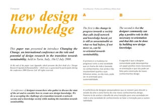 Novos Conhecimentos em Design 