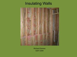 Insulating Walls
Richard Gomez
EDIT 5344
 