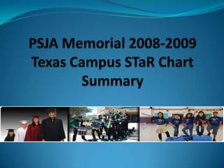 PSJA Memorial 2008-2009 Texas Campus STaR Chart Summary 