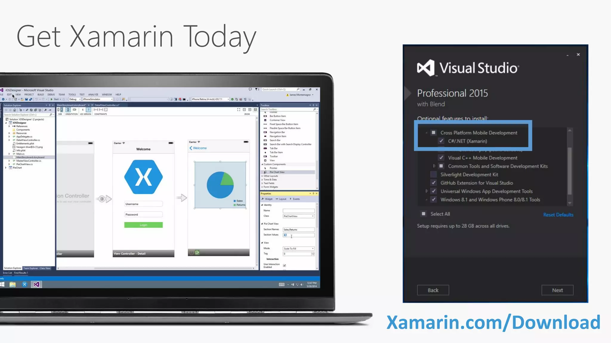 Get Xamarin Today Xamarin.com/Download 