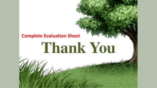 Complete Evaluation Sheet
 