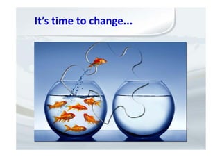 It’s time to change...
 