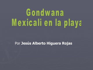 Gondwana  Mexicali en la playa Por  Jesús Alberto Higuera Rojas   