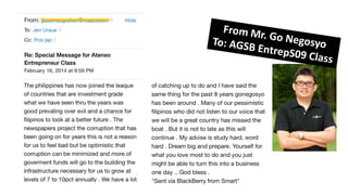 Go Negosyo AGSB Entrep S09 Ursua Jen