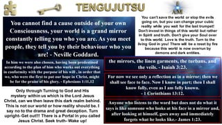 Only through Turning to God and His
mystery within us which is the Lord Jesus
Christ, can we then leave this dark realm behind.
This is not our world or how reality should be. I
say no to the drama and great deception. Turn
upright- Get out!!! There is a Portal in you called
Jesus Christ. Seek truth- Wake up!
You can't save the world or stop the evils
going on, but you can change your cubic
reality while you wait for the last trumpet!
Don't invest in things of this world but rather
in Spirit and truth. Don't give your Soul over
to this world. Love is the truth. Turn to the
living God in you! There will be a reset by fire
because this world is now overrun by
demons and dark entities.
 