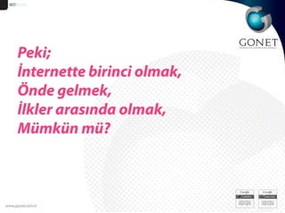 SEO 51/12Peki; İnternette birinci olmak,Önde gelmek, İlkler arasında olmak,Mümkün mü?