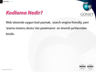 Alan adının, mümkün olduğu kadar kısa olması için çalışır. ZİYARETÇİ SAYISI 51/36Ziyaretçi Sayısı, SEO Başarısı İlişkisi Nedir?Ziyaretçilerin daha çok vakit geçirdiği siteler, Google tarafından daha iyi olarak tanımlanır. Ziyaretçileri sitede tutan ise;  içerik ve tasarımın mükemmelliğidir. 
