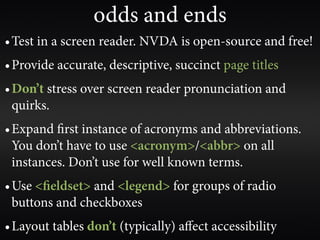 Web Accessibility Gone Wild (Now Even MORE Wilder!)