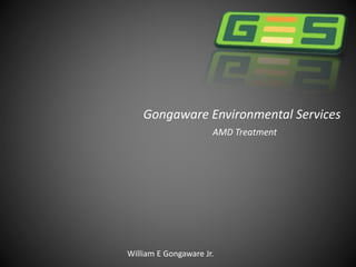 Gongaware Environmental Services
AMD Treatment
William E Gongaware Jr.
 