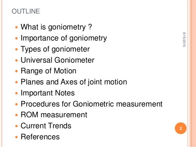 Range Of Motion Chart For All Joints
