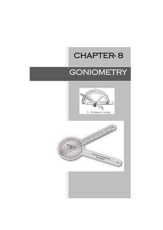 CHAPTER- 8
GONIOMETRY
 