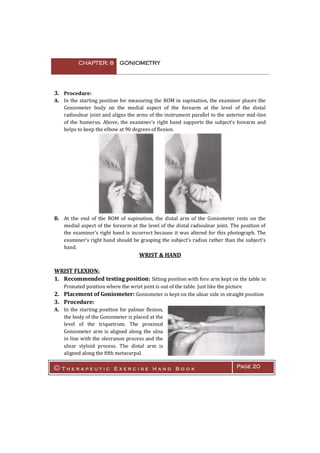 Goniometer Position Table Goniometry | PDF