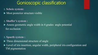 Scheie Classification System Gonioscopy | PPTX
