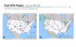 Weather Brieﬁng (2330Z Departure)
Fall IFR Flight
 Cirrus SR-22
 