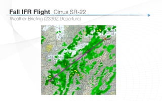 Weather Brieﬁng (2330Z Departure)
Fall IFR Flight
 Cirrus SR-22
 