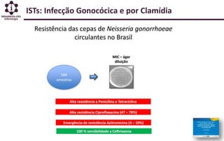 ISTs: Infecção Gonocócica e por Clamídia
 