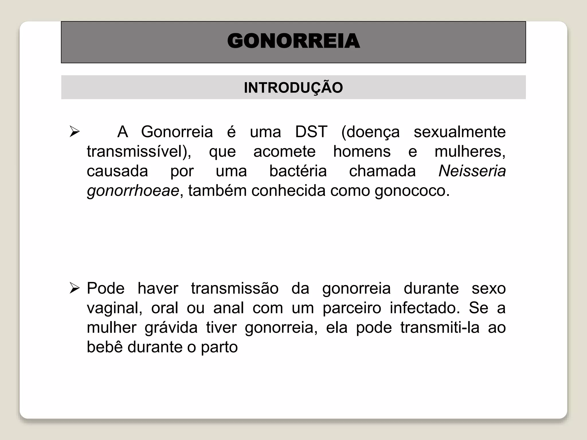 Gonorreia | PPTX