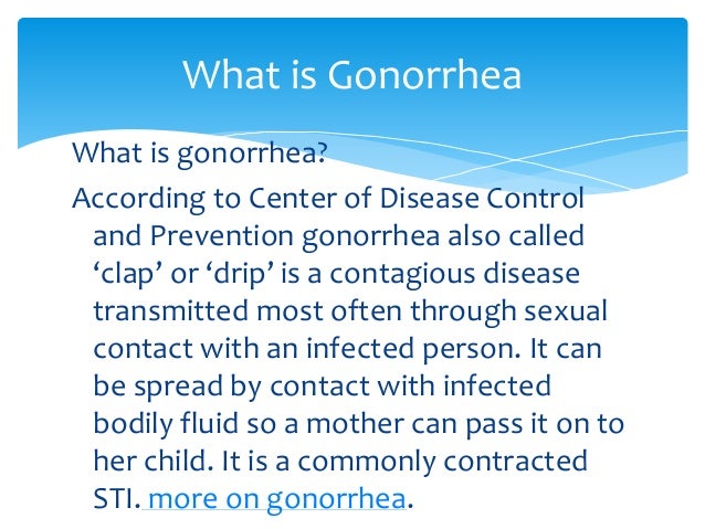 Gonorrhea Powerpoint