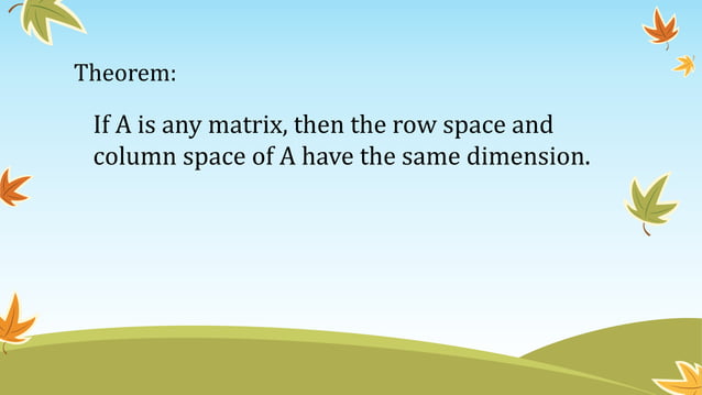 Rank nullity theorem PPT